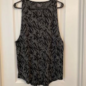 Grey/Black Curved Hem Tank size Large